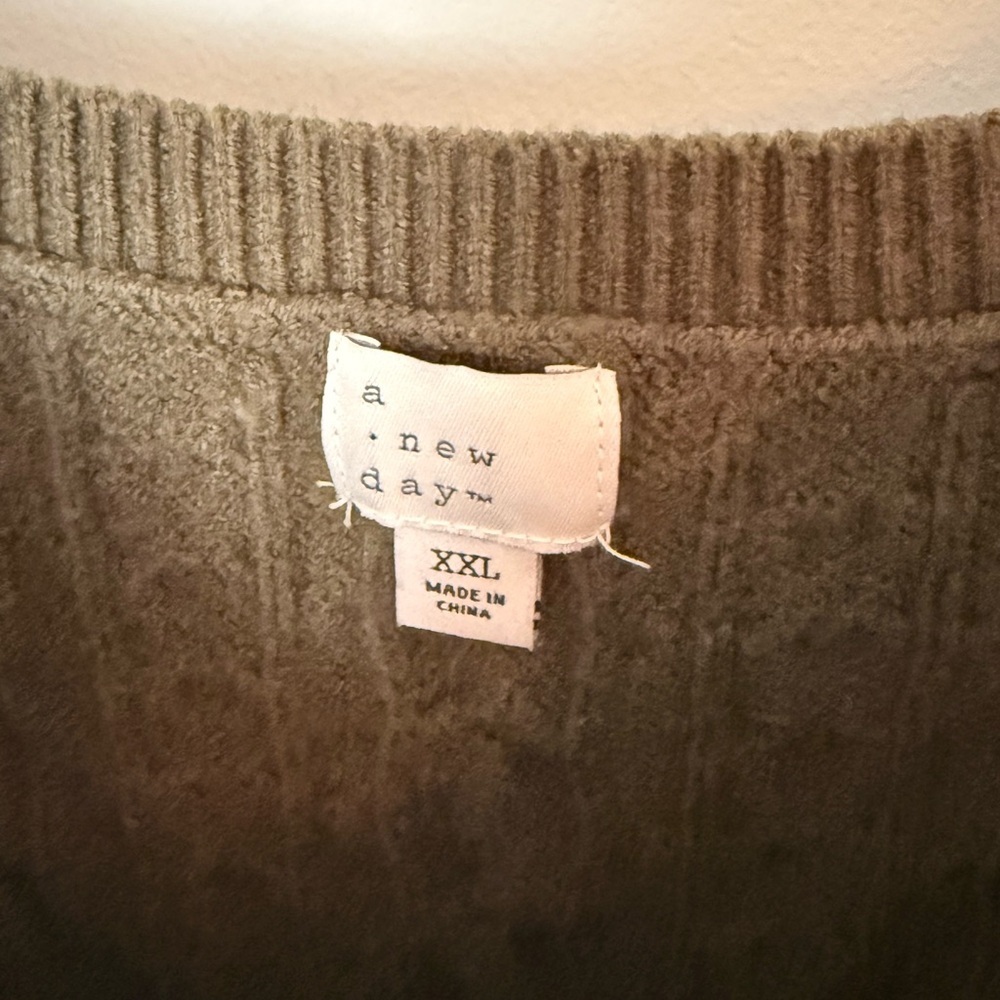 a new day Off-the-Shoulder Ruffle Sweater - Olive - Picture 3 of 7